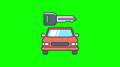 rental-car-icon-Animation.-Vehicle-loop-animation-with-alpha-channel,-green-screen.